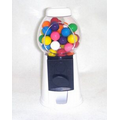 3-1/2"x3-1/2"x6" White Gumball- Candy Dispenser Machine